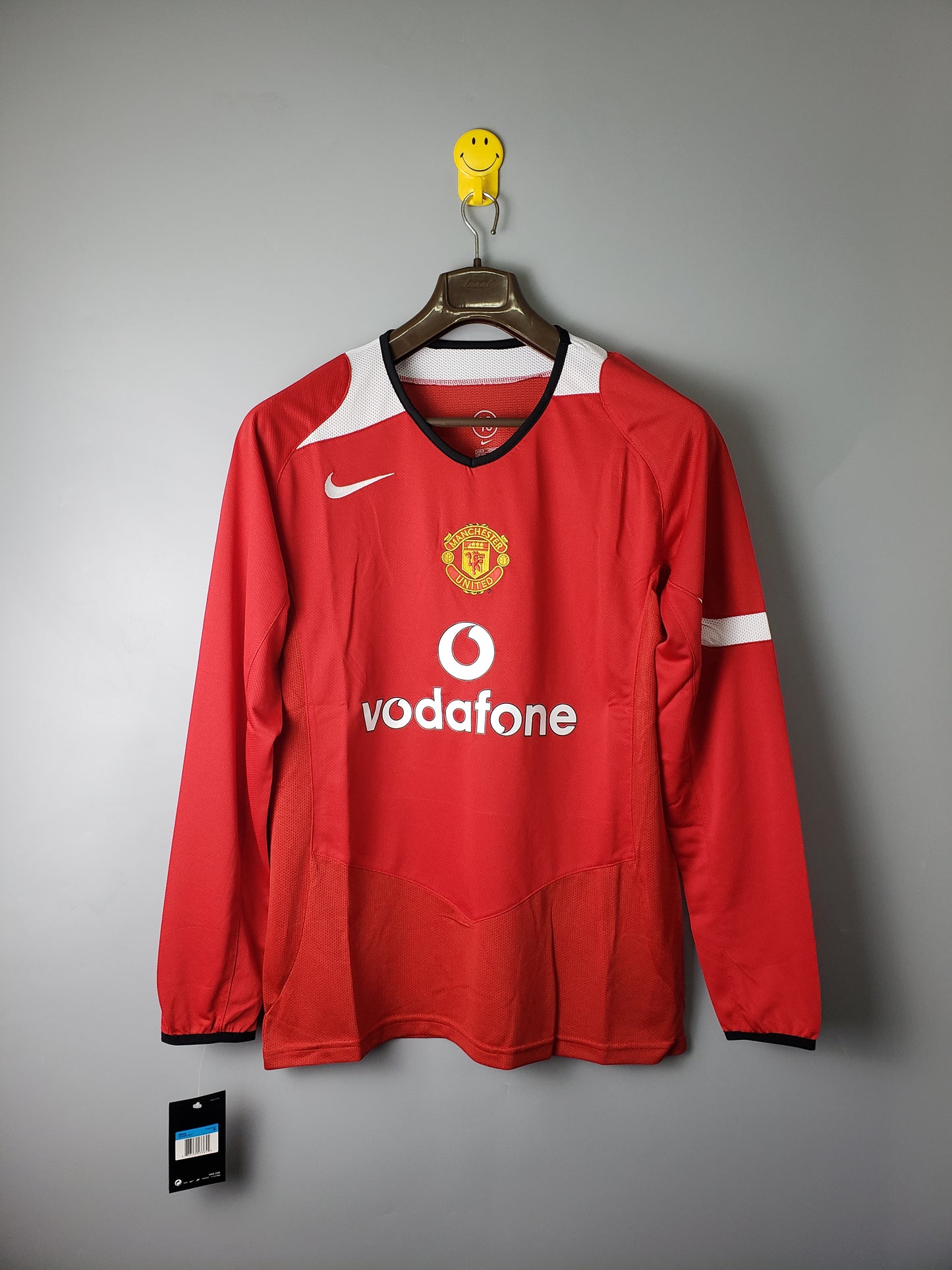Retrô manga longa Man Utd 2005
