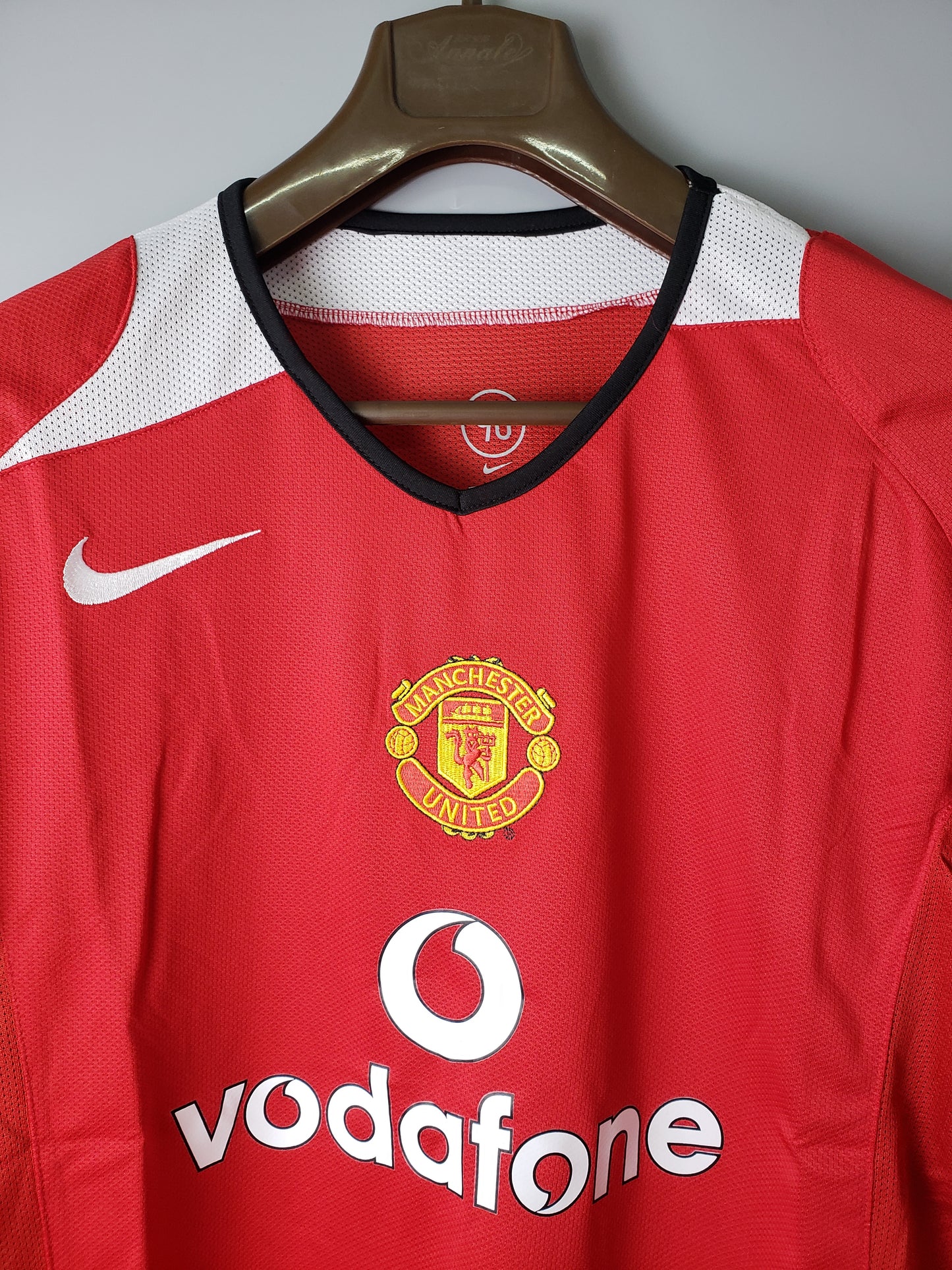 Retrô manga longa Man Utd 2005