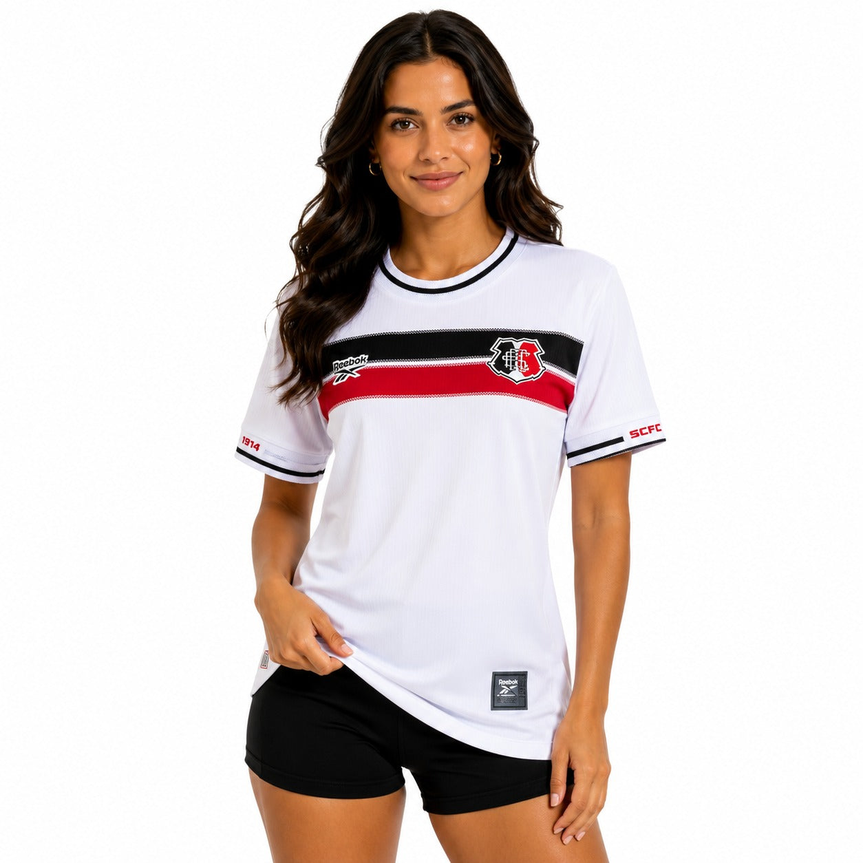 Camisa Santa Cruz Reebok 2026 Feminina Branca