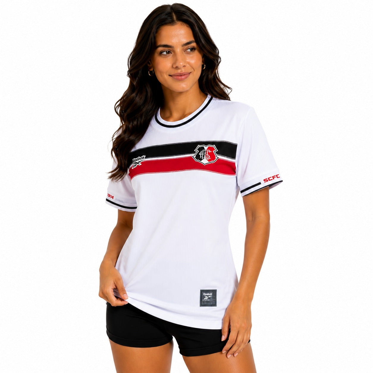 Camisa Santa Cruz Reebok 2026 Feminina Branca