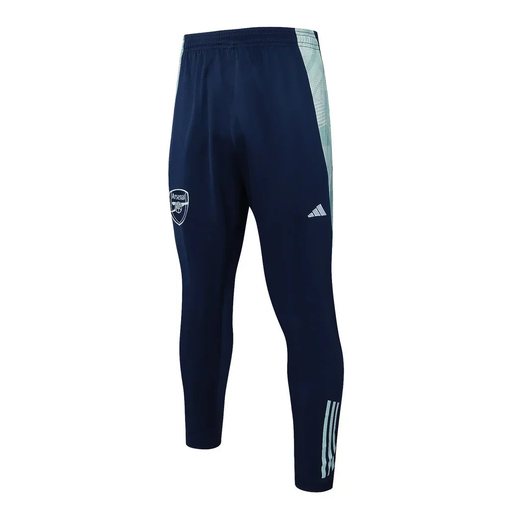 Conjunto Arsenal Zíper Curto Treino Azul Turquesa 2024/25