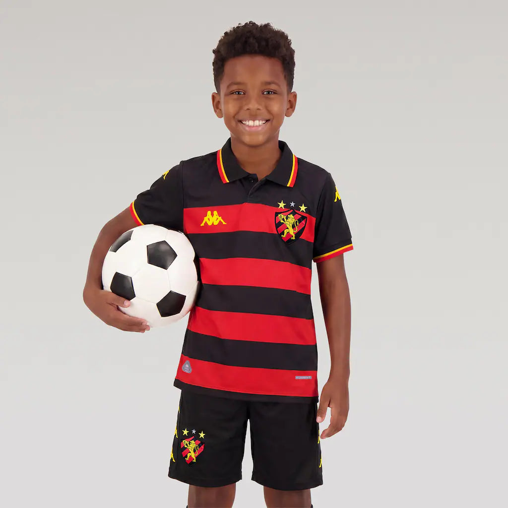 Conjunto do Sport CIub do Recife I 26/27 Kappa Torcedor Infantil