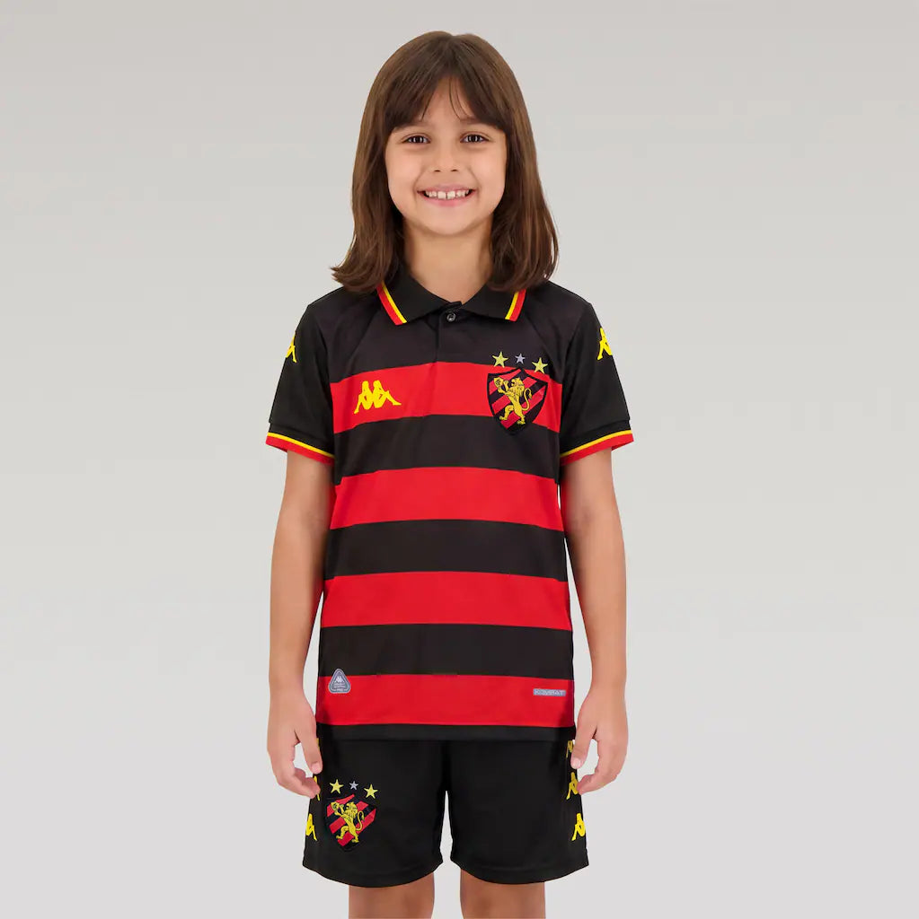 Conjunto do Sport CIub do Recife I 26/27 Kappa Torcedor Infantil