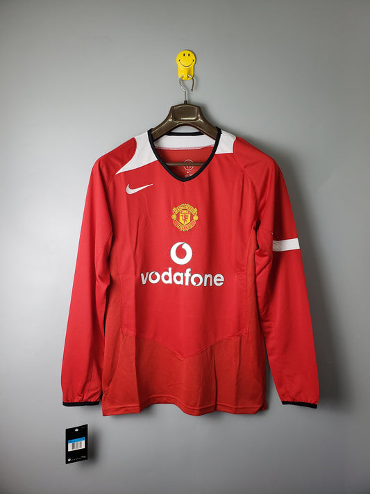 Retrô manga longa Man Utd 2005