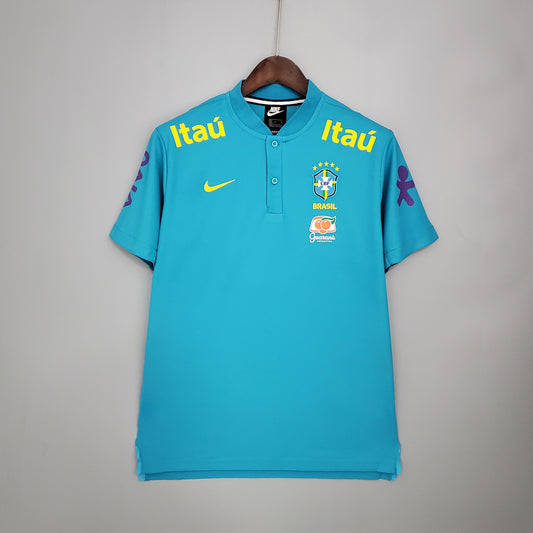 Camisa 2021 Brazil Pre-match Blue