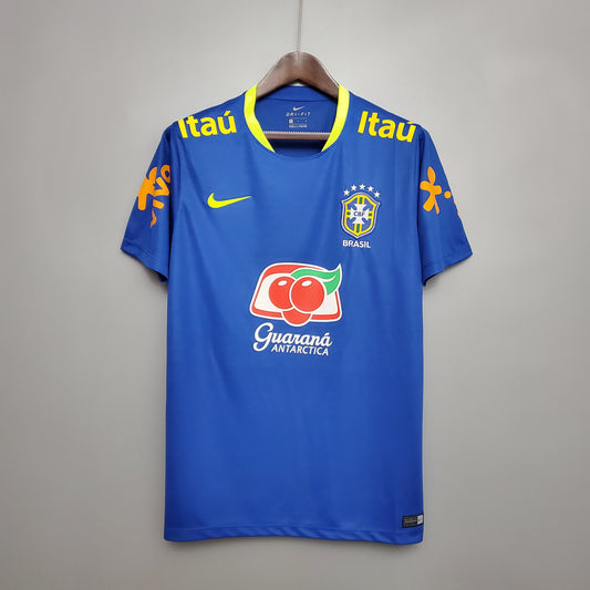 Conjunto de Treino Brazil Fluorescent blue